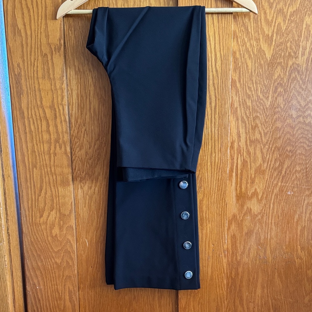 INC International Concepts Black Pants with Silver Buttons
